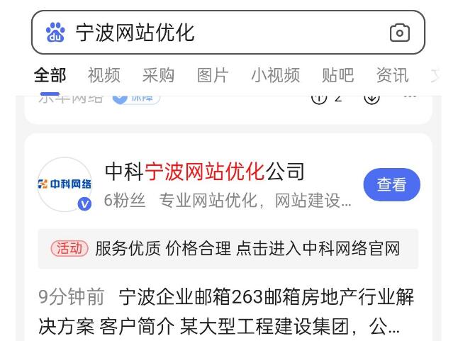 宁波网站优化seo快速排名公司案例展示